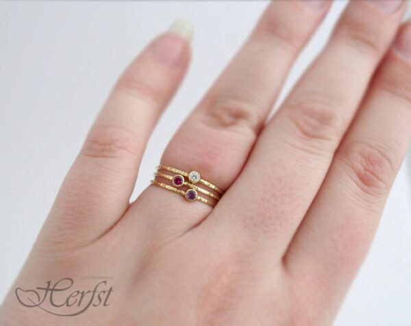 Geboortesteen ringen