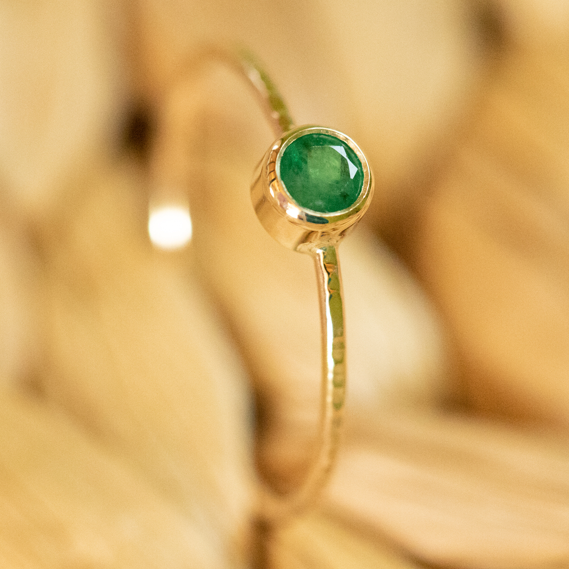 Groene steen ring.